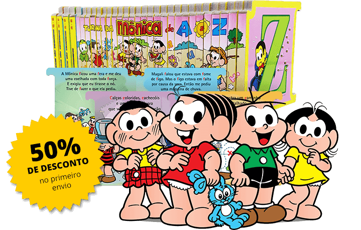 Turma da Monica de A a Z - Mais de 2 milhões de livros enviados