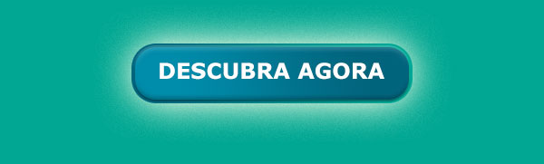 Rodapé com verde água e botão azul escrito "Descubra agora".